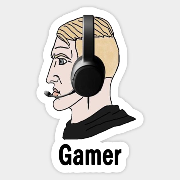 Yes Chad Gamer Meme Sticker by Huschild